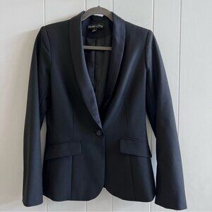 Elizabeth and James Silk Blend Tuxedo Blazer